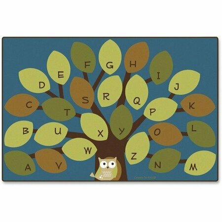 CARPETS FOR KIDS Owl-phabet Tree Mat, 8ft x12ft , Multi CPT20728